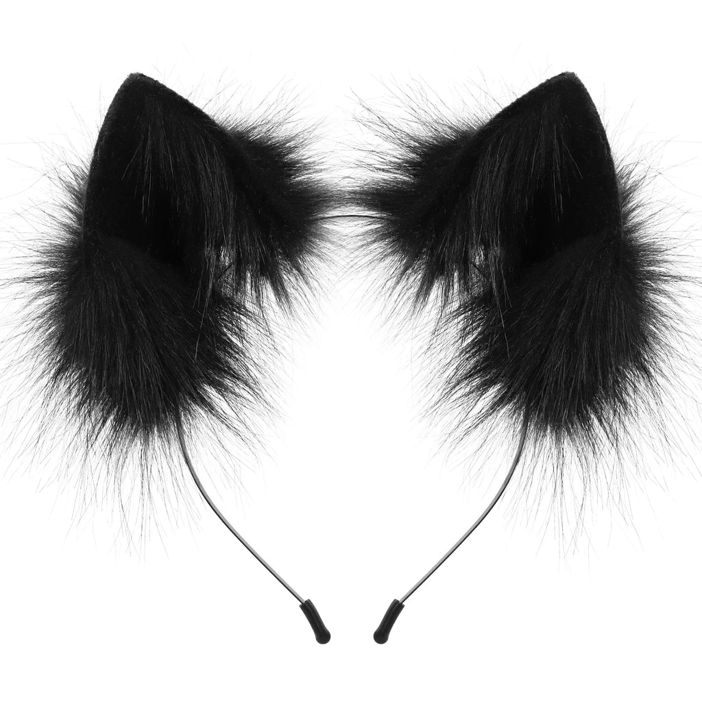 Faux Fur Cat and Fox Ear Headband for Cosplay Costumes
