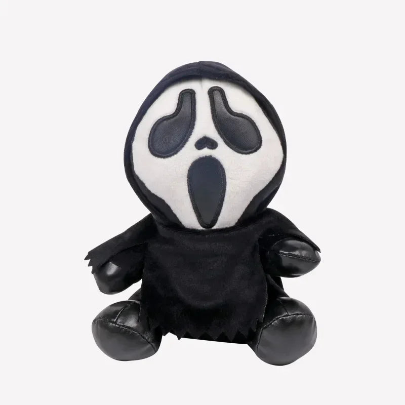 New 18cm Ghostface Plush Toy Death Figure Horror Doll Soft Stuffed Grimace  Halloween Toy Doll Halloween Decoration Doll Gifts