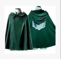 Green Scouting Legion-Inspired Cosplay Cloak for Adults