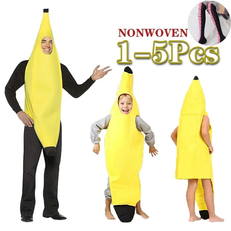 Banana Costume for Kids & Adults Halloween & Parties