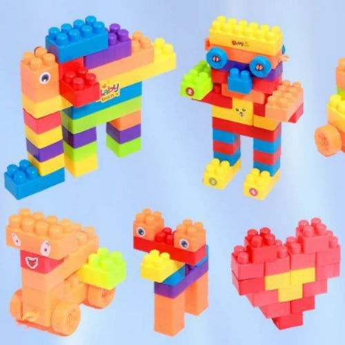 100pcs Building Blocks, Educational DIY Assembly Model Toy, Interlocking Construction Bricks for Intelligence Development